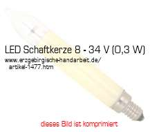 Bild vom Artikel LED Großschaftkerze Filament 12 - 55 V (Fassung E 14)