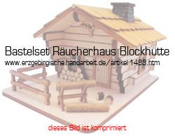 Bild vom Artikel Bastelset Räucherhaus Blockhütte