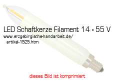 Bild vom Artikel LED Schaftkerze Filament 14 - 55 V