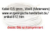 Bild vom Artikel Kabel 0,5 qmm, flexibel, weiß (Meterware)